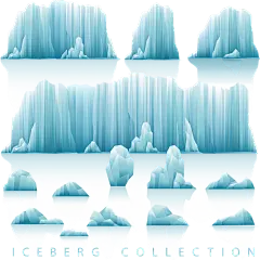 冰山雪山雪景冰川PNG素材PNG