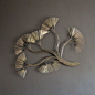 Curtis Jere Metal Wall Sculpture 1980s Flowering Branches Brass Wall Hanging on Etsy, $975.00: