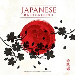 【精品】日本海报插画日式传统风格底纹手绘背景海浪矢量设计元素-淘宝网