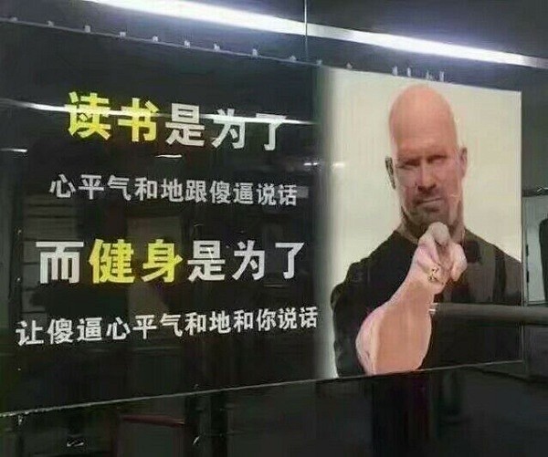 不读书我怕你就会成为傻哔