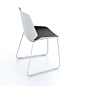 椅子，黑白色，Fold chair， 工业设计，产品设计，普象网