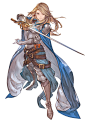 Katalina角色艺术来自Granblue Fantasy Versus