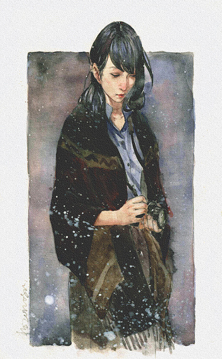 两张旧图，不知道扫描上来的颜色-一个阿松...