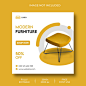 Minimal furniture instagram post template