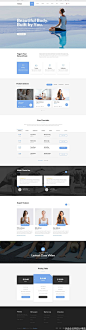 一组健身培训、瑜伽教学官网设计参考 #网页设计# #企业官网设计#