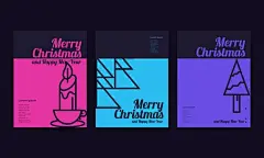 简约圣诞节模板矢量图设计素材