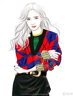十一里ps时装插画-服装画/服装设计手稿 - 穿针引线服装论坛