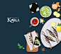 烤鱼蘸酱 餐饮美食 插画设计 美食插画设计食品插画素材下载-优图-UPPSD