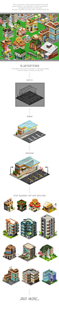 Isometric game art for City Friends by Yahdi Romelo - isometric