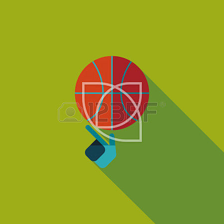 Basketball flat icon...