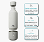 This portable bottle turns your regular water into sparkling water… just by pushing a button : https://www.kickstarter.com/projects/183923150/bottle-create-sparkling-water-anytime-and-anywhere The Bottle+ lets you choose how you want your water - still or