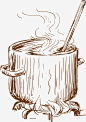 手绘棕色美味汤汁png免抠素材_新图网 https://ixintu.com 手绘汤汁 棕色汤汁 熬制汤汁 素描 绘画 美味汤汁