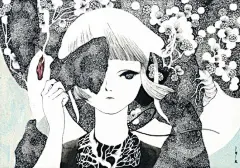 日式风格清新细腻少女插画 淡雅装饰画图片欣赏