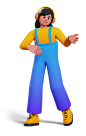 卡通卡通3D立体插画 PNG免抠图