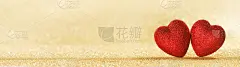 散景背景上的红心