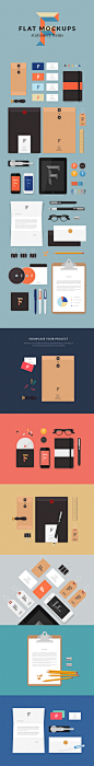 Flat MockUps – Stationery Items