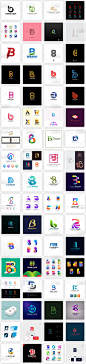 字母系列B LOGO商标设计vi素材包 ai矢量源文件淘宝店标微商标志-淘宝网
