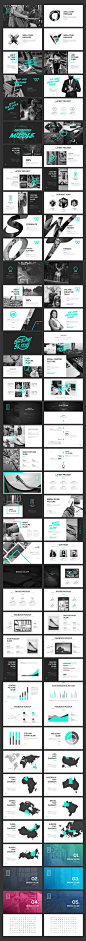 PORTFO PowerPoint Template by Angkalimabelas on @creativemarket: 