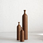 Dry flower teak wood vase