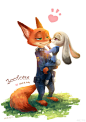 #疯狂动物城# 
#Nick# 
#Judy#