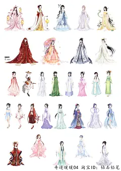 手帐贴纸相册装饰 奇迹暖暖系列 女孩笔记本日记手账贴纸 5张包邮-淘宝网