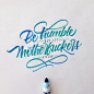 Crayola & Brushpen Lettering Set 4 : Brush calligraphy works