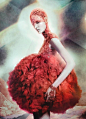 Zuzanna Bijoch photographed by David Sims for Alexander McQueen...