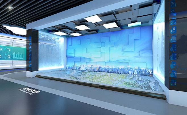 京东云常州新经济展示中心 - 展厅设计 - 深圳天际云数字技术有限公司