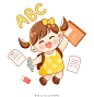 开心学生开学人物PNG素材开学季图片素材