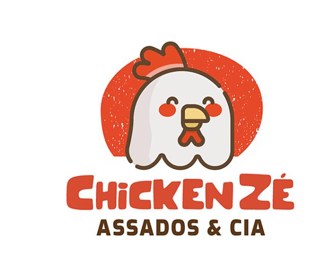 鸡 logo 卡通 形象
