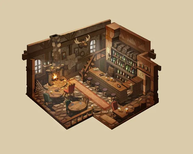 Fantasy City, Fantasy House, Fantasy Places, Fantasy Map, Interior ...