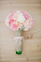 Carnations in blush, peach, and white were used for the bridal bouquet | www.BridalBook.ph