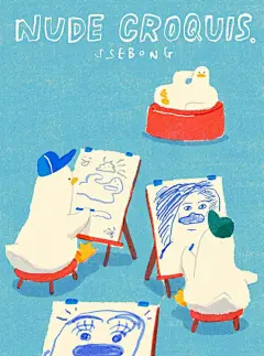 韩国插画师 Ssebong Kim ​​​​