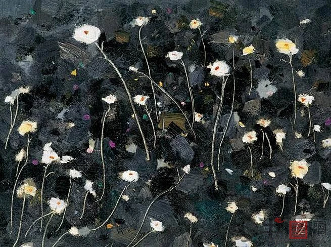 吴冠中的作品:花-花瓣网