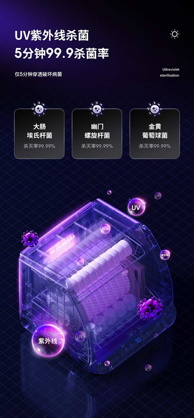 德国HYCUUSY 消毒柜家用小型杯柜餐...