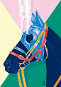 "SOIRÉE GRAPHIQUE Nº6 / 'Ha…" in POSTER : SOIRÉE GRAPHIQUE Nº6 / 'Hard Race, Steaming Horse' - www.vicentegarciamorillo.com