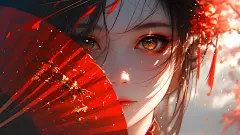 【哲风壁纸】古风-红衣古装-美女