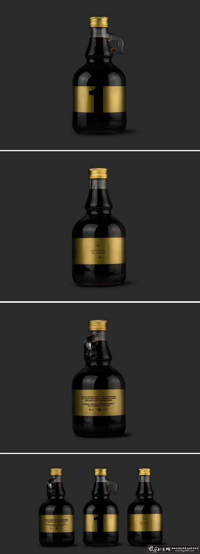 限量版葡萄酒香槟创意玻璃瓶包装设计 创意...