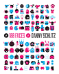 The 100 Faces of Danny Schlitz :  I challenged myself with the goal of creating 100 Faces onto one poster. Seemed like a reasonable goal to me.