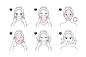 卡通女性贴面膜洗脸矢量素材下载图片
