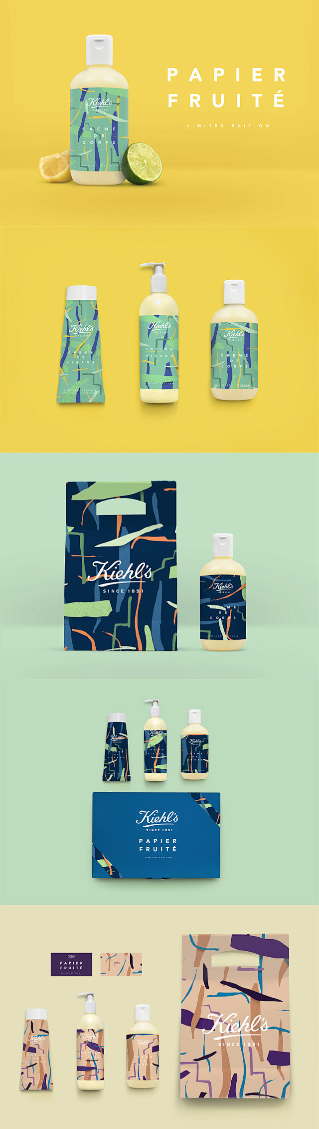 Kiehl's水果香味化妆品包装设计