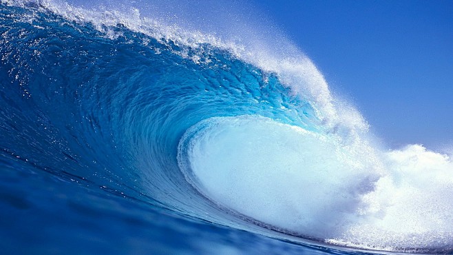 ocean sea waves wall...
