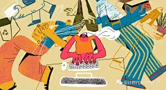 新加坡插画师Kezia Gabriella色彩缤纷的插画作品