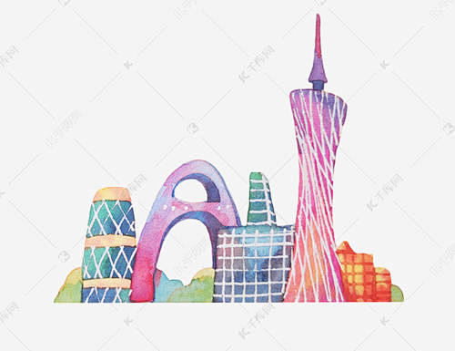 广州地标建筑手绘_百度图片搜索