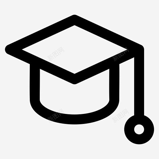 学历学士帽子图标 免费下载 页面网页 平面电商 创意素材