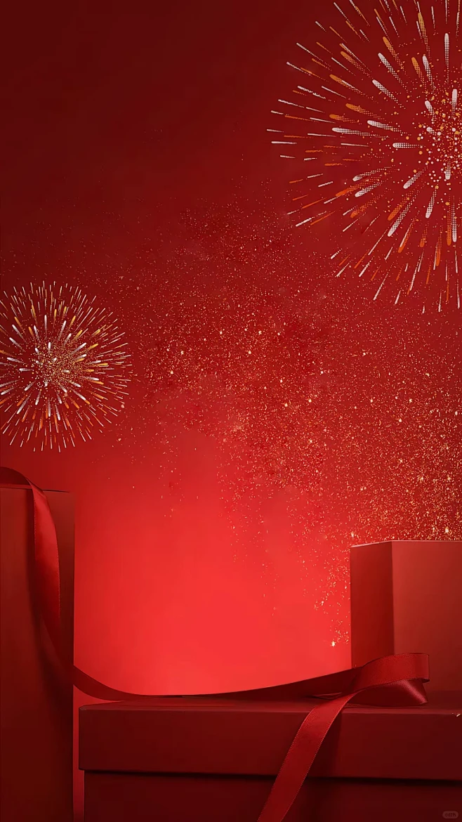 适合新年设计海报的红色底图素材｜新年海报 - 小红书-花瓣网
