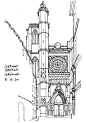 国外大师建筑手绘 素描 速写 绘画 (311)
