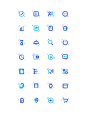 十月初九: icon一-蓝胖纸_UI设计——App主页面 _图标icon采下来 #率叶插件，让花瓣网更好用#