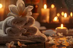 持久香薰蜡烛静物摄影图片