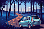 Drive scapes - Suzuki : Worked with Suzuki and Communique India teams to put together a series of 6 illustration for the launch of the brand new Suzuki WagonR 2019. The core idea behind the series was to celebrate Wagon R as a friend/companion in the fami